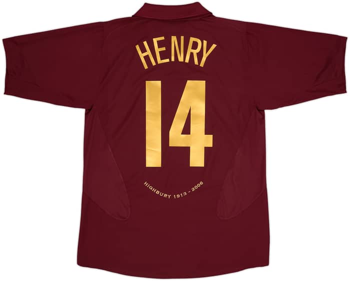 2005-06 Arsenal Home Shirt Henry #14 - 8/10 - (L)