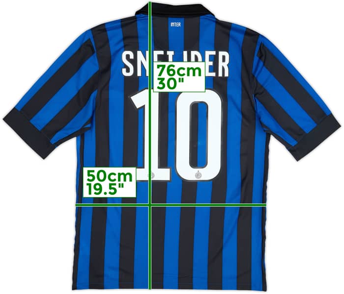2011-12 Inter Milan Home Shirt Sneijder #10 - 6/10 - (M)