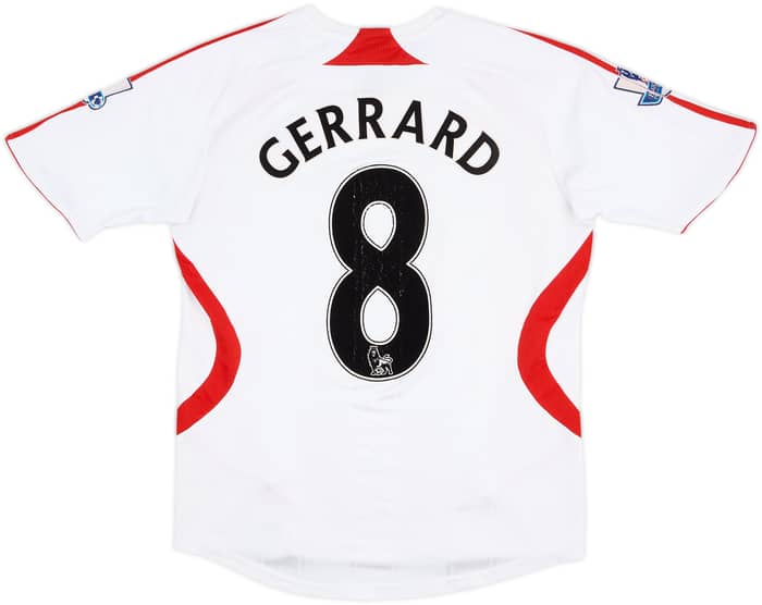 2007-08 Liverpool Away Shirt Gerrard #8 - 5/10 - (M)
