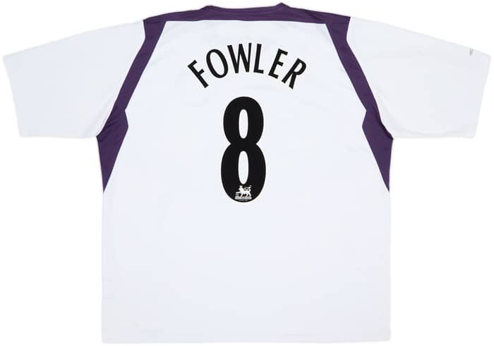 2004-05 Manchester City Away Shirt Fowler #8 - 5/10 - (3XL)