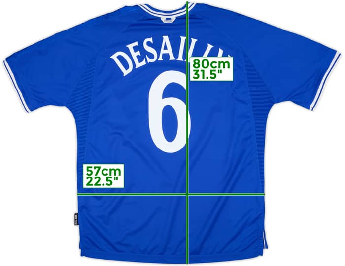 1999-01 Chelsea Camiseta Local Desailly #6 - 8/10 - (XL)