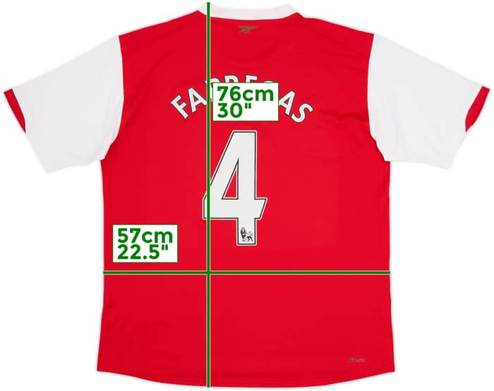 2006-08 Arsenal Home Shirt Fabregas #4 - 6/10 - (L)