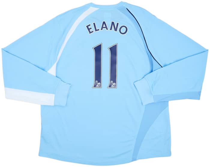 2008-09 Manchester City Home L/S Shirt Elano #11 - 8/10 - (XXL)