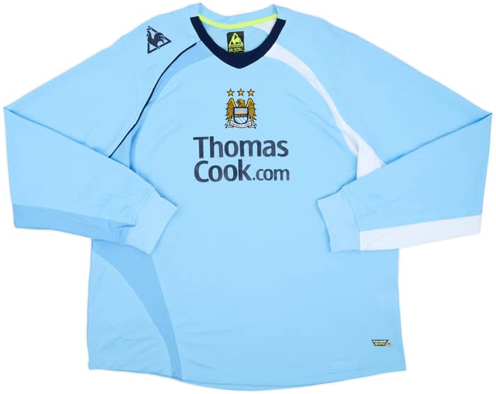 2008-09 Manchester City Home L/S Shirt Elano #11 - 8/10 - (XXL)