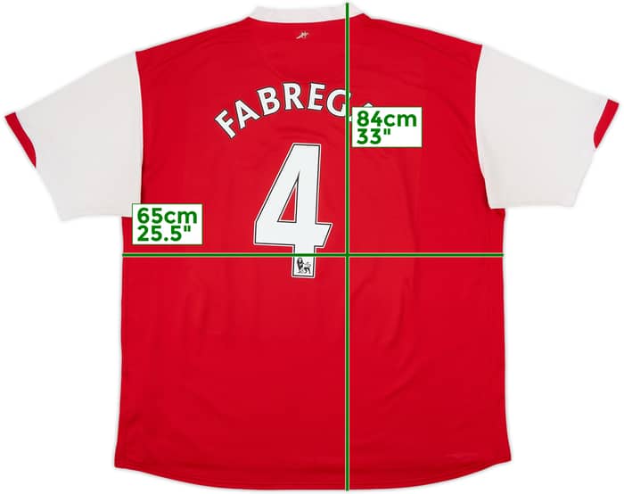 2006-08 Arsenal Home Shirt Fabregas #4 - 5/10 - (XXL)