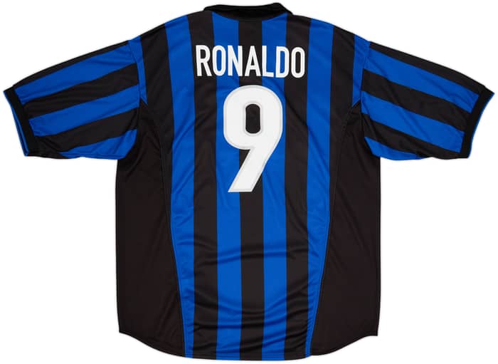 Camiseta de local del Inter Milan 1998-99 Ronaldo #9 - 7/10 - (XXL)