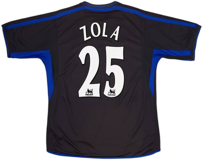 2002-04 Chelsea Camiseta de visitante Zola #25 - 8/10 - (L)