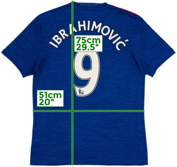 Camiseta de visitante del Manchester United 2016-17 Ibrahimovic #9 - 6/10 - (M)