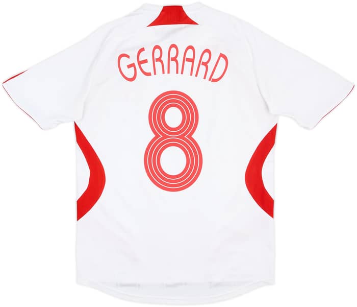 2007-08 Liverpool Away Shirt Gerrard #8 - 5/10 - (S)