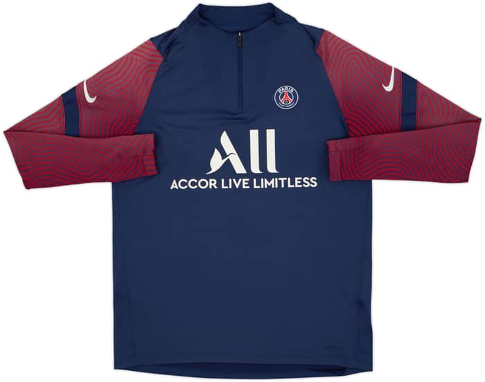 2020-21 Paris Saint-Germain Nike 1/4 Zip Drill Top - 7/10 - (L)