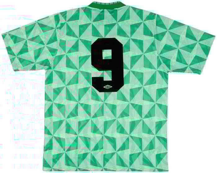 1990-92 Northern Ireland Home Shirt #9 - 8/10 - (L)