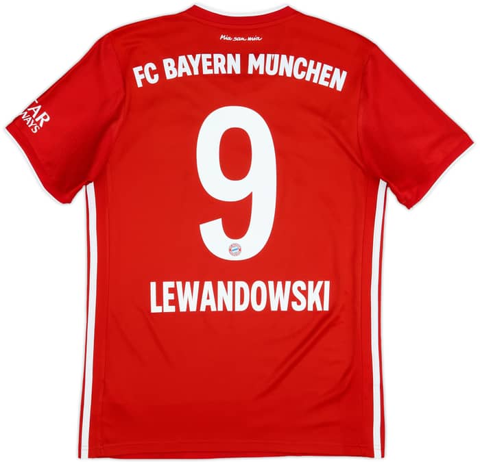 2020-21 Bayern Munich Home Shirt Lewandowski #9 - 8/10 - (S)