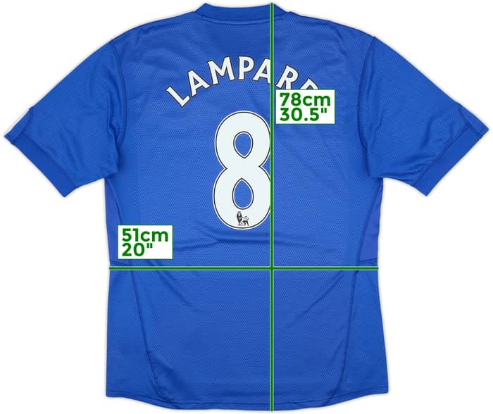 2009-10 Chelsea Home Shirt Lampard #8 - 8/10 - (L)