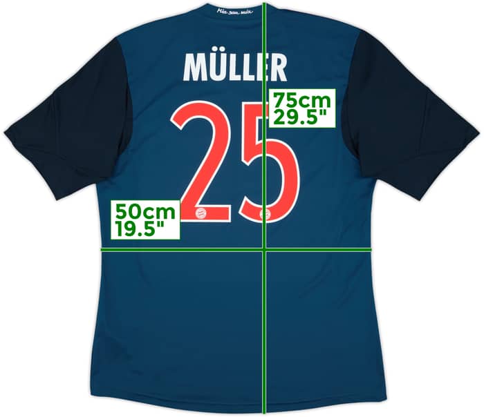 2013-14 Bayern Munich Third Shirt Muller #25 - 7/10 - (L)