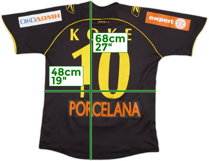 2008-09 Aris Thessaloniki Away Shirt Koke #10 - 4/10 - (S)