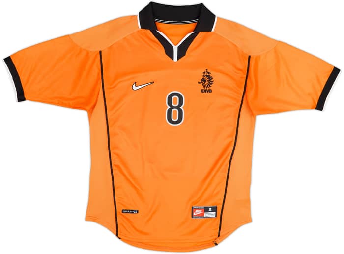 1998-00 Netherlands Home Shirt Bergkamp #8 - 9/10 - (S)