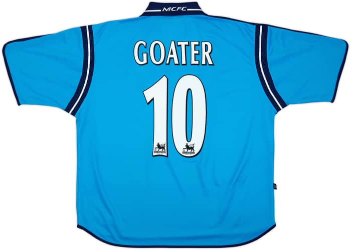 2002-03 Manchester City Home Shirt Goater #10 - 8/10 - (XL)