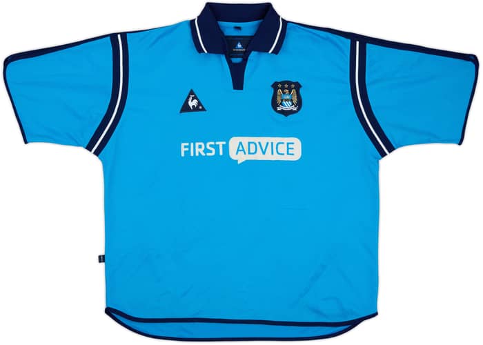 2002-03 Manchester City Home Shirt Goater #10 - 8/10 - (XL)