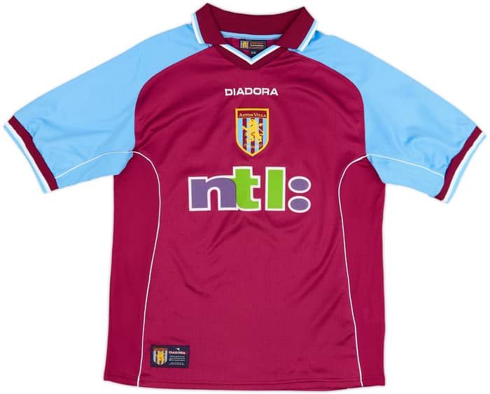 2000-01 Aston Villa Home Shirt - 8/10 - (XL.Boys)