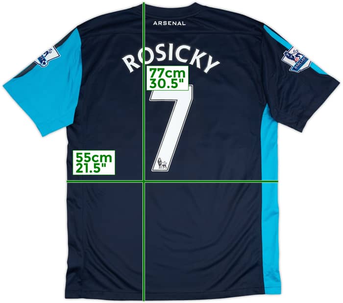 2011-12 Arsenal Away Shirt Rosicky #7 - 6/10 - (L)