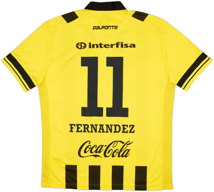 2014 Club Guarani Home Shirt Fernandez #11 - 9/10 - (L)
