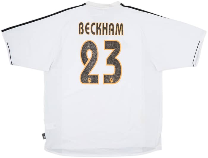 2003-04 Real Madrid Home Shirt Beckham #23 - 5/10 - (XL)
