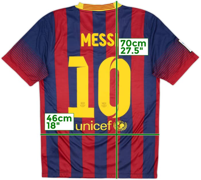 2013-14 Barcelona Camiseta de local Messi #10 - 5/10 - (S)
