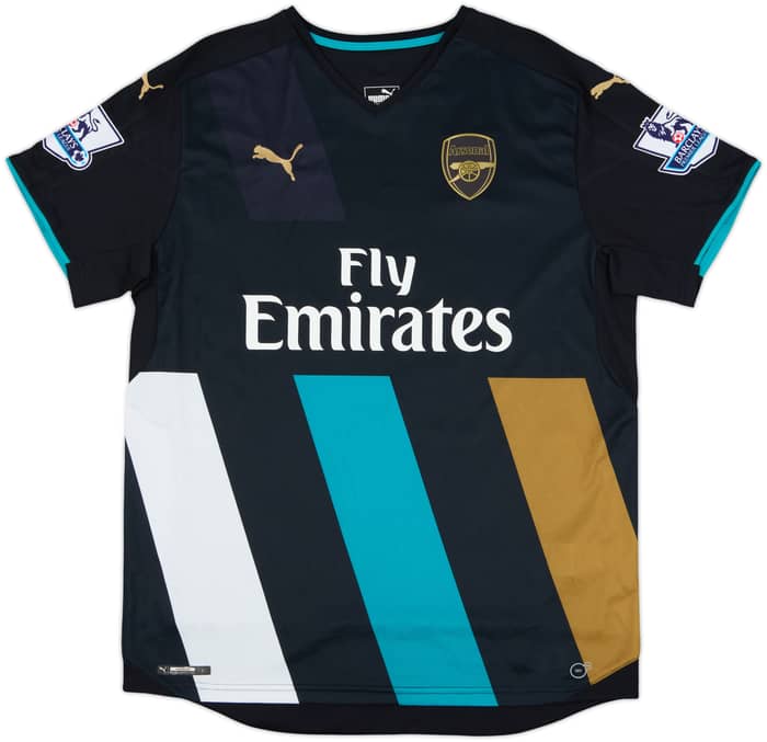 Camiseta de la tercera equipación del Arsenal 2015-16 S.Cazorla #19 - 5/10 - (XL)