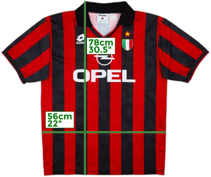 Camiseta de local del AC Milan 1994-95 #8 - 7/10 - (L)