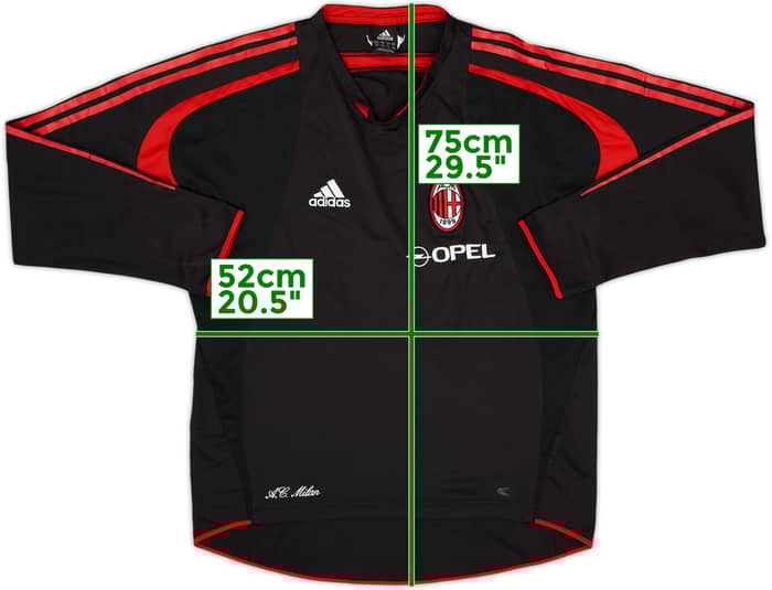 2004-05 AC Milan adidas Training L/S Shirt - 6/10 - (M/L)