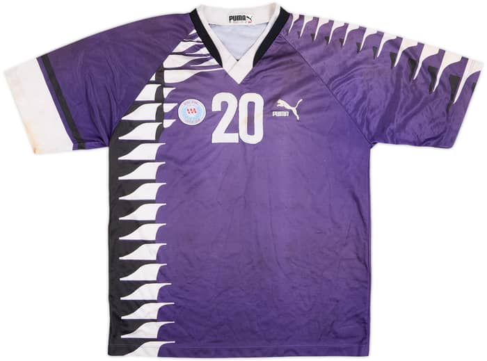 1995 Hong Kong Soccer Team Match Issue Away Shirt #20
