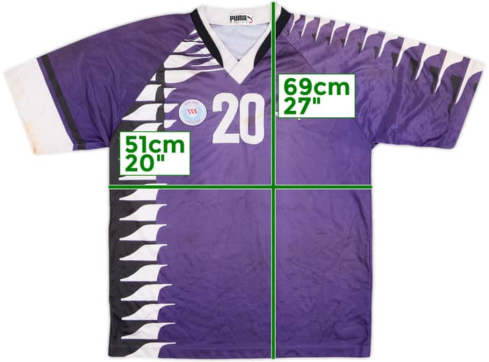 1995 Hong Kong Soccer Team Match Issue Away Shirt #20