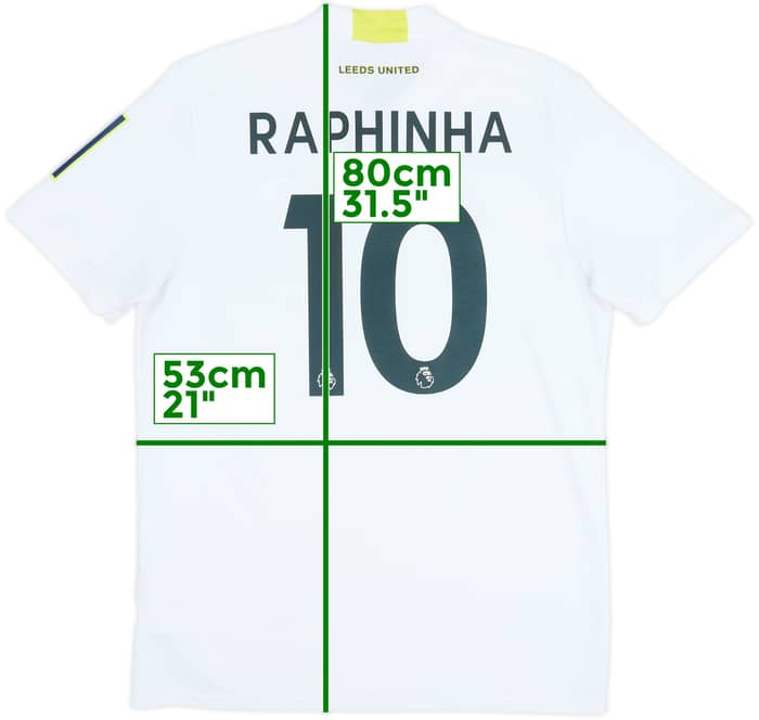 Camiseta de local del Leeds United 2021-22 Raphinha #10 - 5/10 - (L)