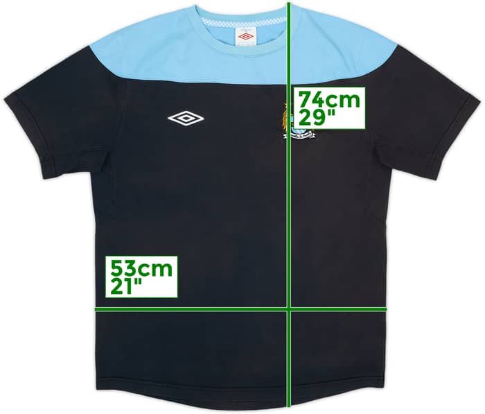 Camiseta de algodón Umbro del Manchester City 2011-12 - 7/10 - (L)