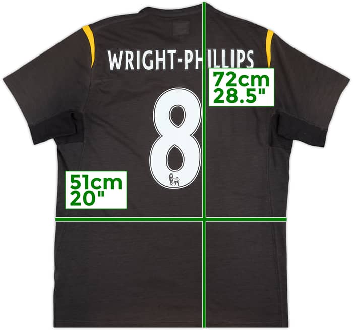Camiseta de visitante del Manchester City 2009-10 Wright-Phillips #8 - 4/10 - (L)