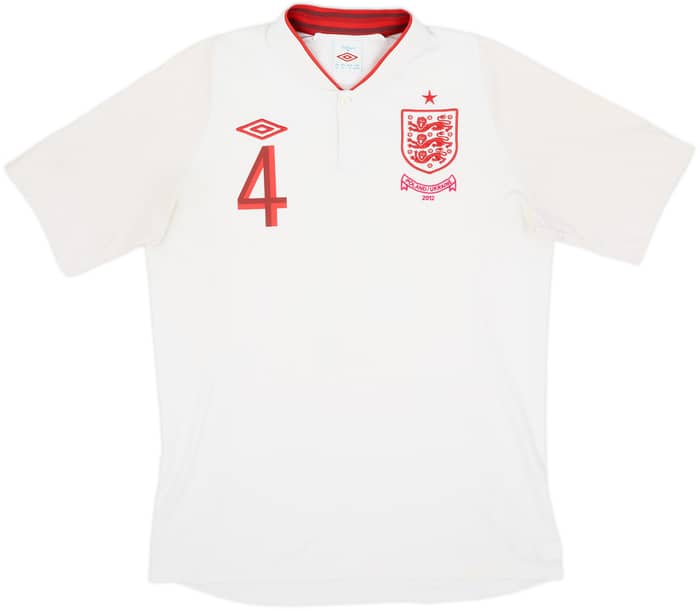 2012-13 Inglaterra Camiseta Local Gerrard #4 - 5/10 - (M)