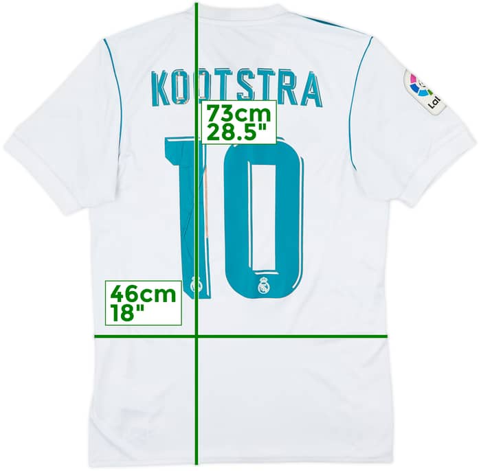 2017-18 Real Madrid Home Shirt Kootstra #10 - 4/10 - (S)