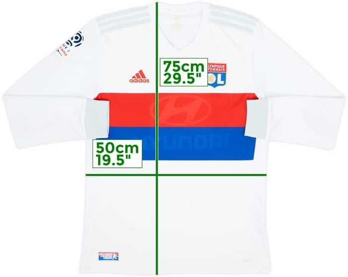 2017-18 Lyon Home L/S Shirt - 4/10 - (M)
