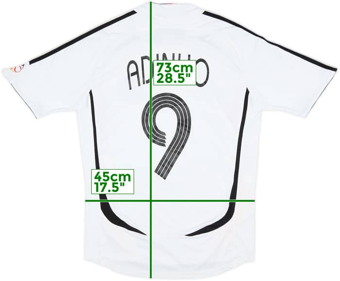 Camiseta de local de Alemania 2005-07 Adinho #9 - 8/10 - (S)