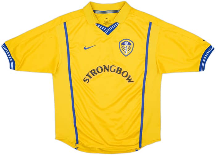 Camiseta de visitante del Leeds United 2000-02 Keane #7 - 6/10 - (Niños L)