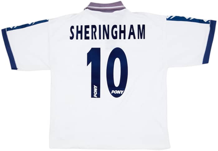 1995-97 Tottenham Home Shirt Sheringham #10 - 6/10 - (L)