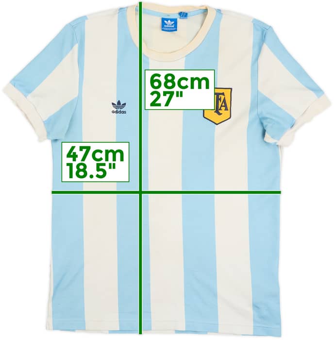 2013 Argentina '1978' adidas Reissue Home Shirt #10 (Kempes) - 5/10 - (M)