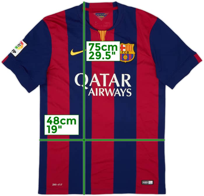 2014-15 Barcelona Home Shirt Messi #10 - 3/10 - (M)