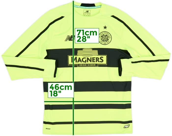 2015-16 Celtic Third L/S Shirt - 8/10 - (S)