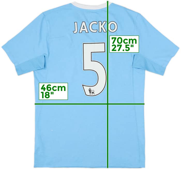 2009-10 Manchester City Home Shirt Jacko #5 - 7/10 - (S)