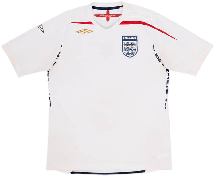 2007-09 England Home Shirt - 4/10 - (L)
