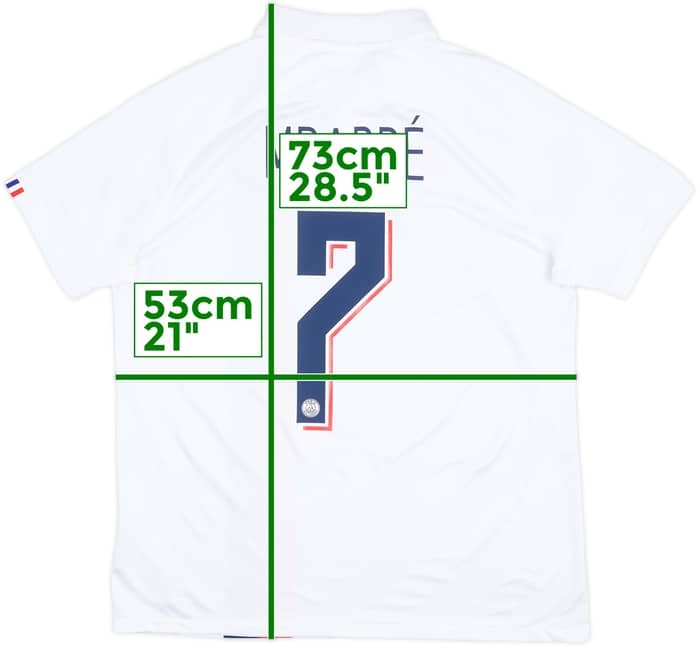 Camiseta de la tercera equipación del Paris Saint-Germain 2019-20 Mbappe #7 - 7/10 - (L)