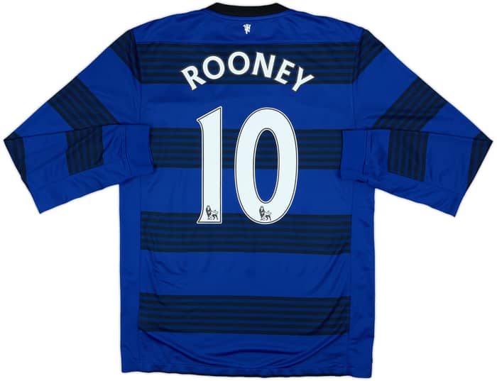 2011-13 Manchester United Camiseta de Manga Larga Visitante Rooney #10 - 7/10 - (M)