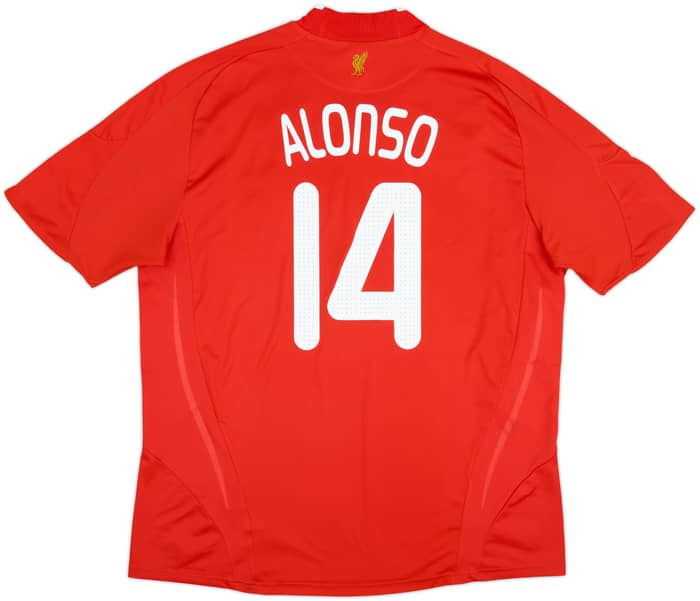 2008-10 Liverpool Home Shirt Alonso #14 - 8/10 - (3XL)