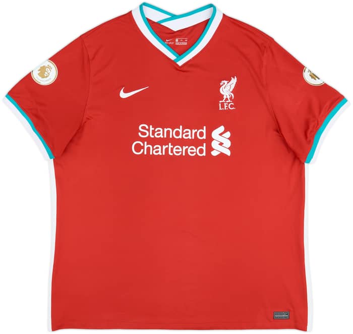2020-21 Liverpool Home Shirt Virgil #4 - 9/10 - (3XL)